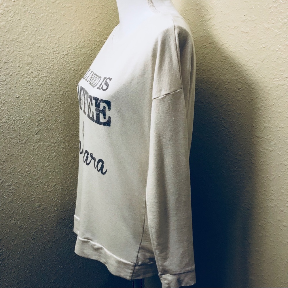 Next Level white printed tee Coffee and Mascara - Picture 4 of 6
